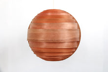 Load image into Gallery viewer, Hans Agne Jakobsson wooden pendant lamp Sweden 1960