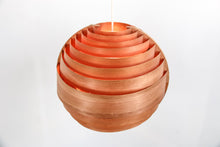 Load image into Gallery viewer, Hans Agne Jakobsson wooden pendant lamp Sweden 1960