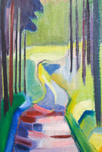 Load image into Gallery viewer, Ölgemälde &quot;Waldweg&quot; 1950