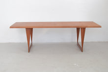 Load image into Gallery viewer, large teak couch table danish design