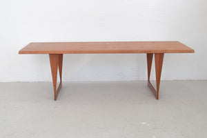 large teak couch table danish design