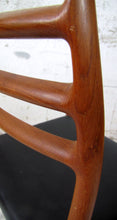 Load image into Gallery viewer, Set of 6 teak dining chairs Model 78 by N.O. Moller