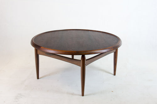 Mid-Century rosewood sofa table by Ejvind A. Johansson for Ludvig Pontoppidan
