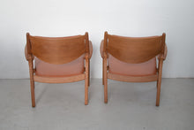 Load image into Gallery viewer, Pair of Sawbuck armchairs CH-28 by Hans J. Wegner for Carl Hansen &amp; Søn
