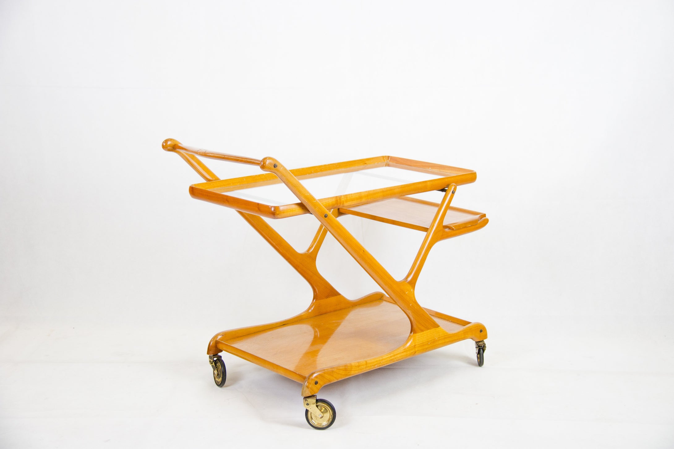 Cherry Serving Trolley by Cesare Lacca for Cassina, 1950s