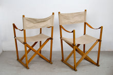 Load image into Gallery viewer, Pair of Safari folding chairs by Mogens Koch for Iterna 1960s