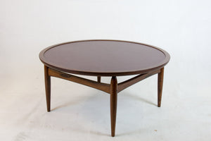 Mid-Century rosewood sofa table by Ejvind A. Johansson for Ludvig Pontoppidan