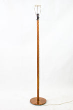 Load image into Gallery viewer, Mid-Century &quot;Flet&quot; Copper &amp; Leather Floor Lamp by Jo Hammerborg for Fog &amp; Morup