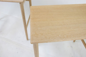 Oak nesting tables AT-40 by Hans J. Wegner for Andreas Tuck