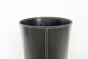 Leather bin by Carl Auböck