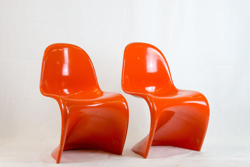 Pair of Verner Panton chairs 1st Edition