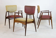 Load image into Gallery viewer, Set of 4 armchairs and a table by Michel Arnoult