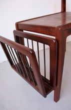 Load image into Gallery viewer, rosewood sidetable / newspaper rack by Kurt Ostervig