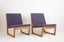 Load image into Gallery viewer, Pair of teak easy chairs model 522 by Hans Olsen for Brdr. Juul Kristensen 1950s
