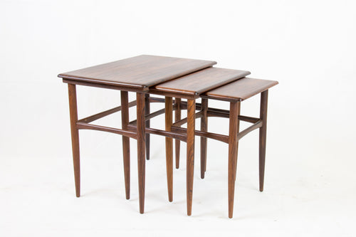 Rosewood nesting tables from Denmark, 1960s