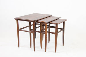 Rosewood nesting tables from Denmark, 1960s