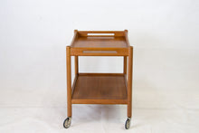 Load image into Gallery viewer, teak serving cart by Hans J. Wegner for Andreas Tuck