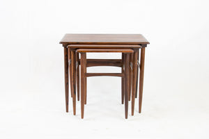 Rosewood nesting tables from Denmark, 1960s