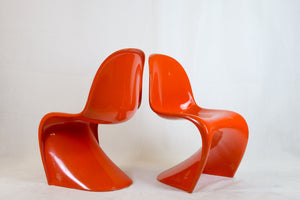 Pair of Verner Panton chairs 1st Edition