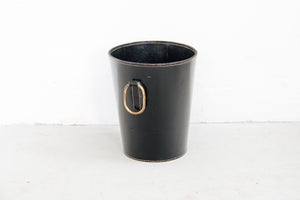 Leather bin by Carl Auböck