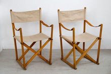 Load image into Gallery viewer, Pair of Safari folding chairs by Mogens Koch for Iterna 1960s