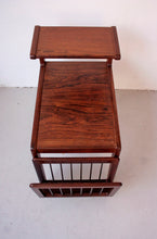 Load image into Gallery viewer, rosewood sidetable / newspaper rack by Kurt Ostervig