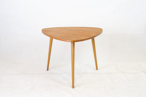 Nice triangular coffee table with teak top by Ilse Möbel