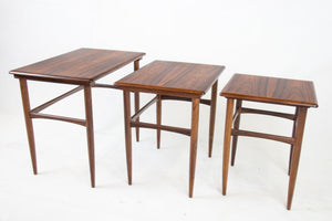 Rosewood nesting tables from Denmark, 1960s