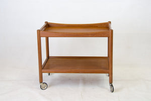 teak serving cart by Hans J. Wegner for Andreas Tuck