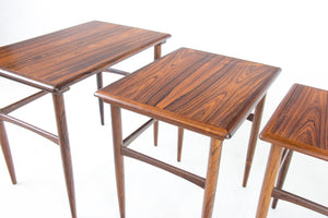 Rosewood nesting tables from Denmark, 1960s