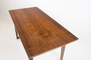 Dänischer Vintage Palisander Couchtisch mit Kufenbeinen