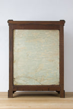 Load image into Gallery viewer, Antique glass showcase with handpainted watercolor France 19th c.