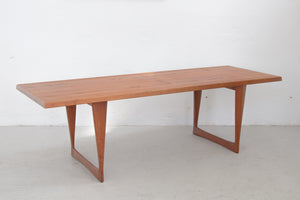 large teak couch table danish design