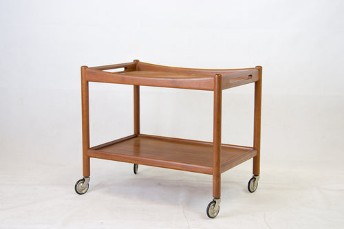 teak serving cart by Hans J. Wegner for Andreas Tuck