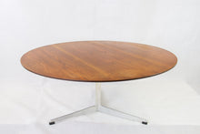 Load image into Gallery viewer, Teak coffee table on three legged aluminium base by Arne Jacobsen for Fritz Hansen