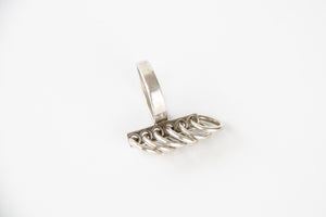 Kinetic silver ring by Hans Hansen Kolding