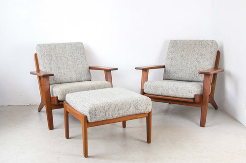 Set of 2 armchairs model 290 by Hans J. Wegner for Getama