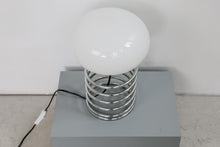 Load image into Gallery viewer, Spiral lamp with white glass shade by Honsel