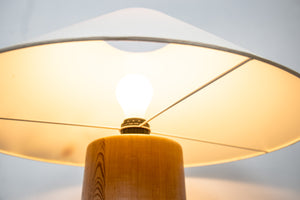 Large table lamp of solid pine by Kirk Denmark