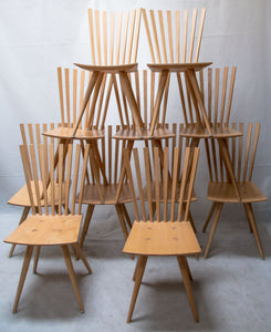 Set of 10 chairs 