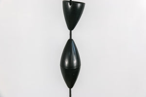 Extraordinary pendant lamp of solid hammered copper from Denmark