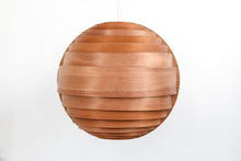 Load image into Gallery viewer, Hans Agne Jakobsson wooden pendant lamp Sweden 1960