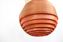 Load image into Gallery viewer, Hans Agne Jakobsson wooden pendant lamp Sweden 1960