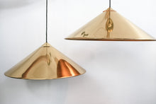 Load image into Gallery viewer, Pair of brass ceiling lamps by Florian Schultz