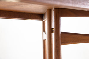 Extendable teak dining table by Peter Hvidt and Orla Mølgaard-Nielsen for France and Daverkoven